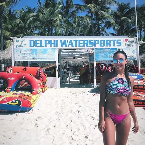 Lady Enjoying Delphi Watersports Activities