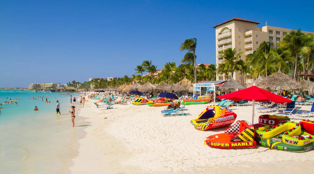 People Enjoying Vacation in Aruba