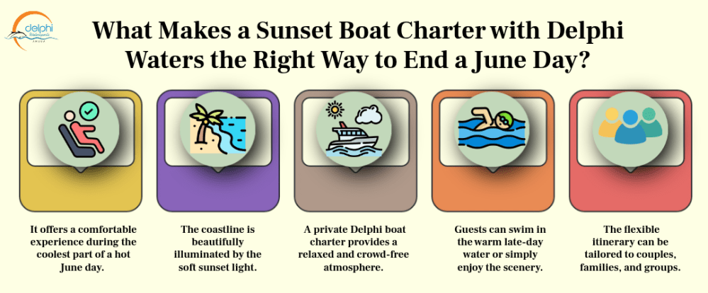 What Makes a Sunset Boat Charter with Delphi Waters the Right Way to End a June Day